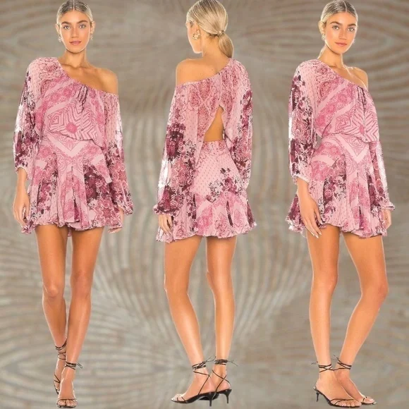 linen floral mini dress Antonella Linen Mini Dress